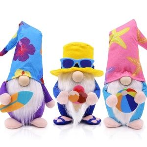 3Pcs Beach  Handmade Gnomes